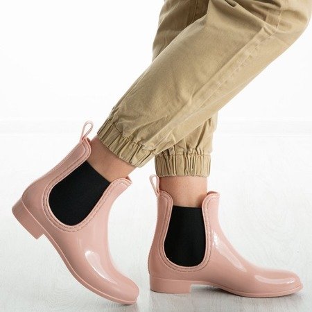 Beige rubber varnished galoshes Furu - Footwear 1