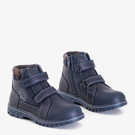 Boys' navy blue boots Bulgar - Shoes