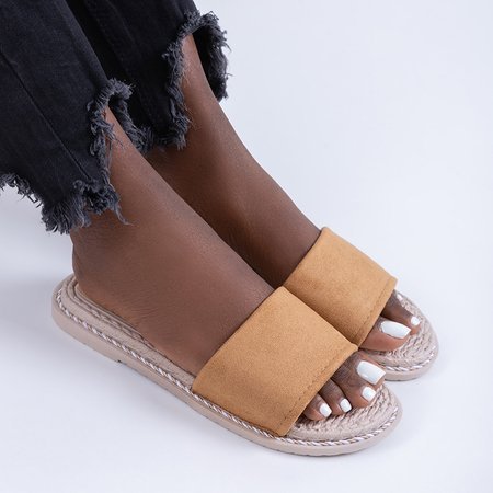 Brown women's Ysia slippers - Footwear