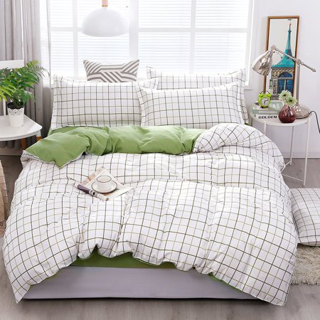 Checkered bed linen 160x200 3-piece set - bed linen