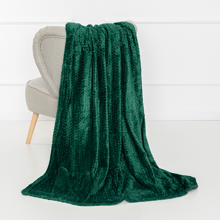 Dark green bedspread blanket 200x220 - Blankets