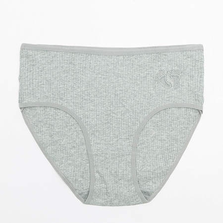 Gray pleated panties for women - Underwear