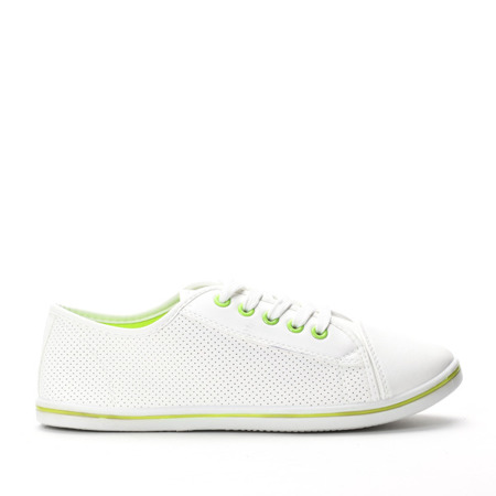 Green, sport sneakers - Footwear 1