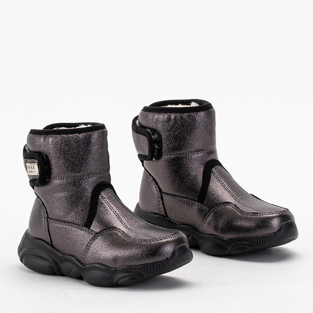 Kids 'velcro snow boots in graphite Keveri color - Footwear