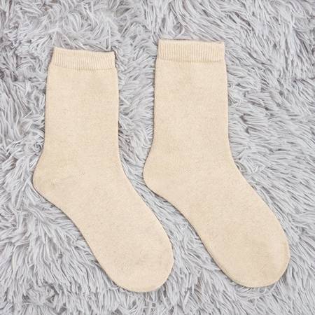 Ladies' beige wool socks - Socks