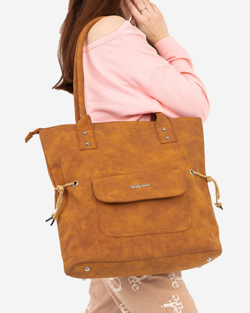 Light brown shopper bag - Accessories