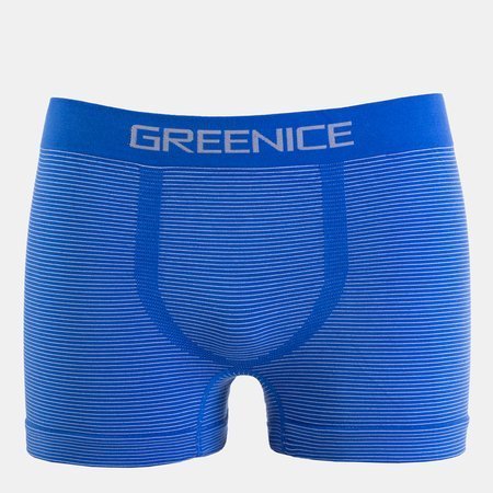 Men's Blue Striped Boxer Shorts - Underwear