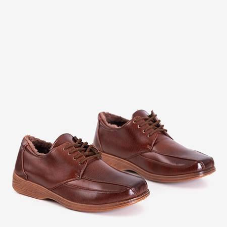 Men's brown warm low boots by Gordon - Footwear