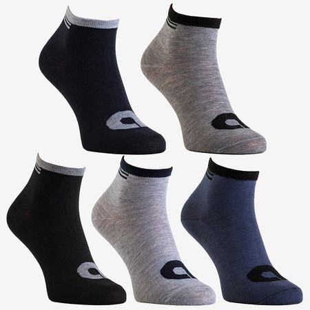 Men's multi-colored ankle socks 5 / pack - Socks