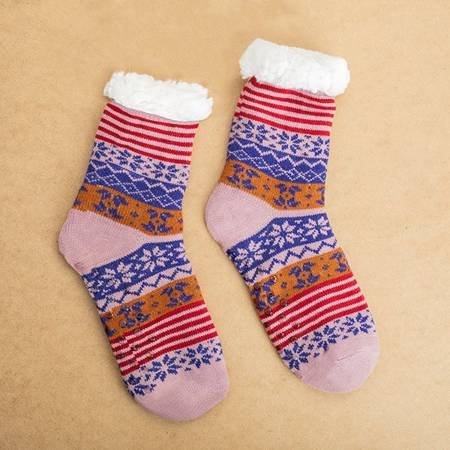 Multicolored women's socks with colorful patterns - Socks