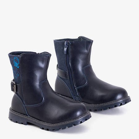 Navy blue children's insulated boots Oviu - Footwear