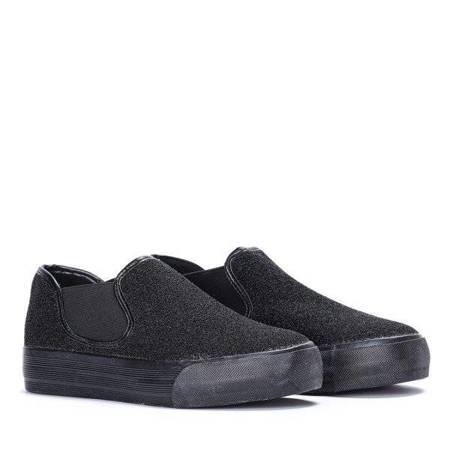 OUTLET Black sneakers slip on Jorginnien - Footwear