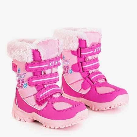 OUTLET Girls' fuchsia snow boots with Gilma print - Footwear