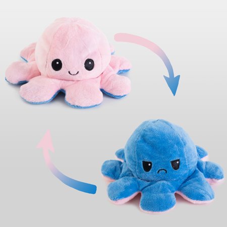 Pink and blue plush octopus - Toys