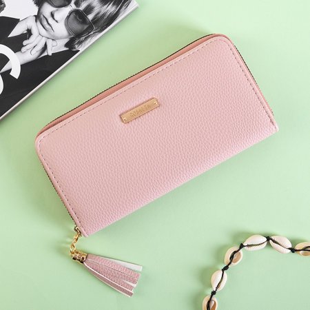 Pink ladies wallet with fringes - Wallet