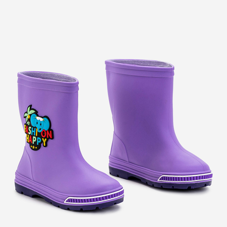 Purple children's rain boots Ukali - Footwear