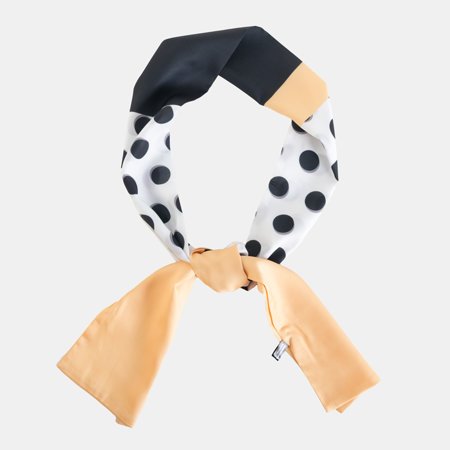 Royalfashion Yellow-black pea scarf for women
