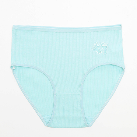 Women's blue pleated panties - Underwear