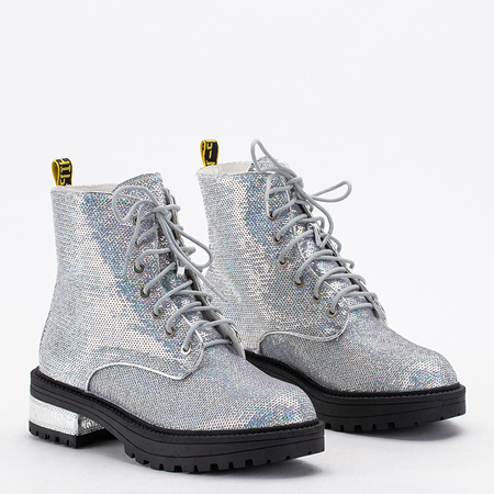 Women's boots with silver sequins Wyseya - Footwear