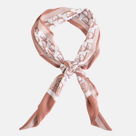 Women's patterned scarf in pink - Accessories