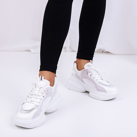 Women's white sneakers Hifan - Footwear