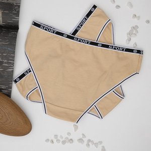 2 pack beige panties - Underwear