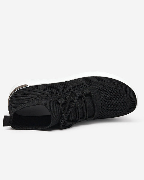 Bamggy Women's Black Fabric Sports Shoes - Footwear