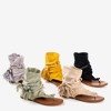 Beige flip-flops with Semara shank - Footwear