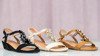 Beige low heel sandals Millagros - Footwear