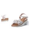 Beige sandals with a bow Irune- Footwear 1
