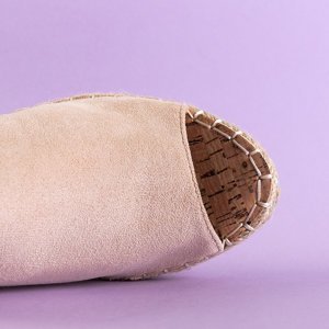 Beige women's Lorala platform sandals - Footwear