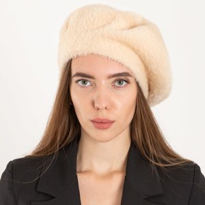 Beige women's beret for fall - Caps