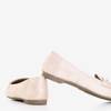 Beige women's loafers Selbis - Shoes