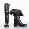 Black Eli flat heel boots - Footwear