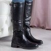 Black Eli flat heel boots - Footwear
