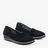 Black Faser Low Wedge Sneakers - Footwear