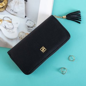 Black Ladies 'Tassel Wallet - Accessories