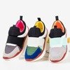 Black Mendora sports shoes with colored inserts - Footwear