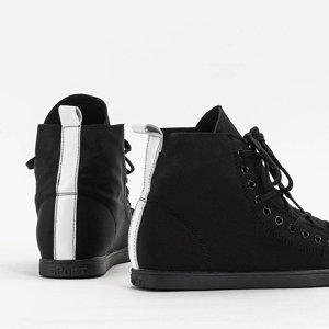 Black Women's High Sneakers Derida - Footwear