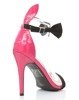 Black and pink sandals with a Kokerdene bow - Footwear