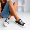 Black and white Habena women's sneakers - Footwear