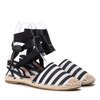 Black and white Keana espadrilles - Footwear 1