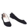 Black ballerinas with Olanka decoration - Footwear