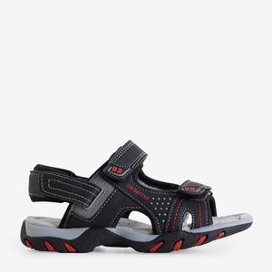 Black boys' retiz velcro sandals - shoes