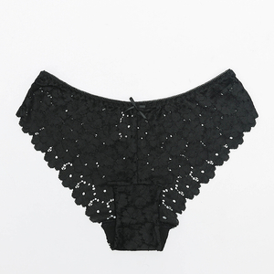 Black lace panties for women - Underwear