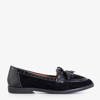 Black loafers with a Bulgariana bow - Shoes