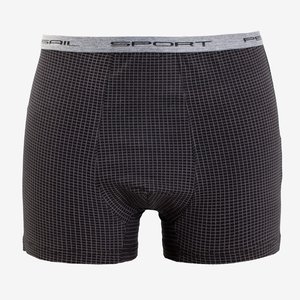 Black men's checkered boxer shorts - Underwear