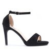 Black sandals on a high heel Florent - Footwear 1