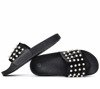 Black slippers with Milam pearls - Footwear 1
