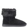 Black snow boots with fur Mani - Footwear